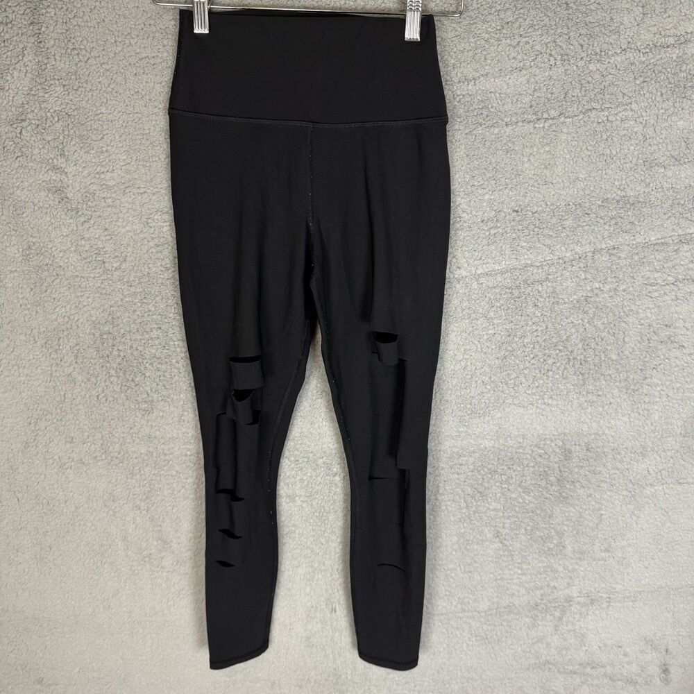 Alo Leggings Womens XS Black High Rise Athletic Yoga Gym Stretch